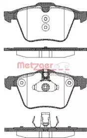 Комплект тормозных колодок METZGER 1217.00